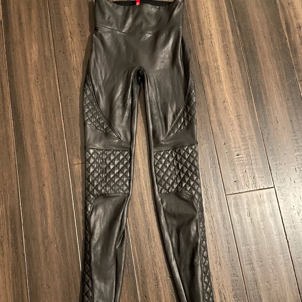 SPANX Moto Faux Leather Leggings